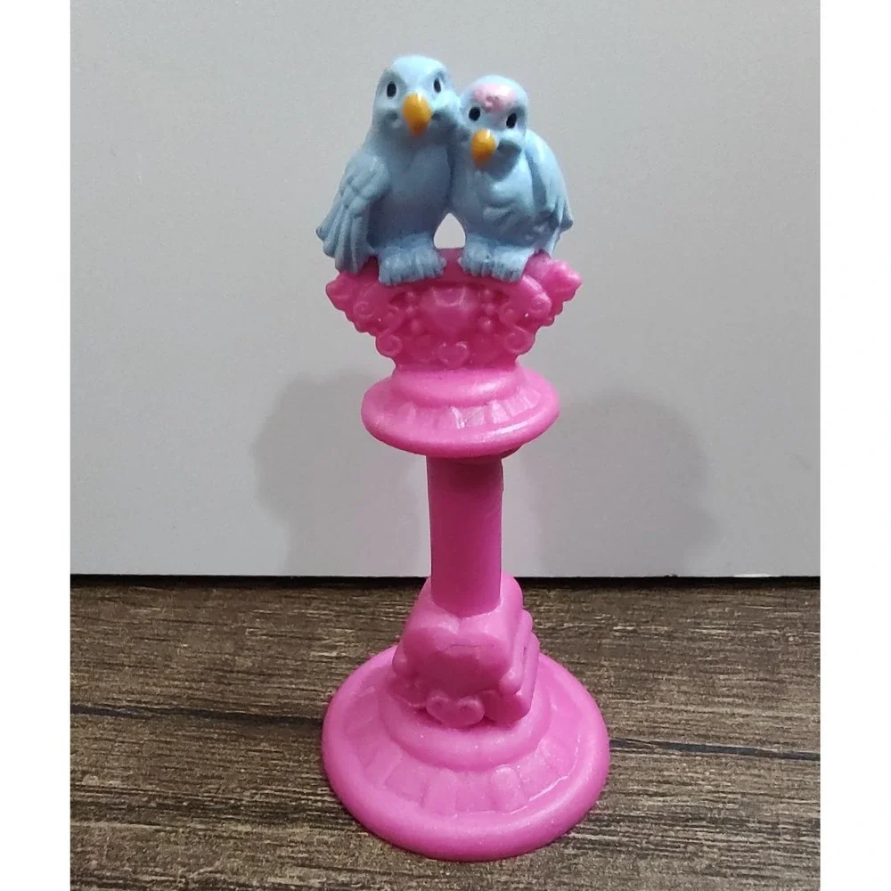 Fisher Price Imaginext Precious Places Swan Princess BLUE BIRDS ON STAND Z29